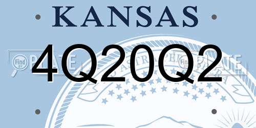 4Q20Q2 Kansas License Plate