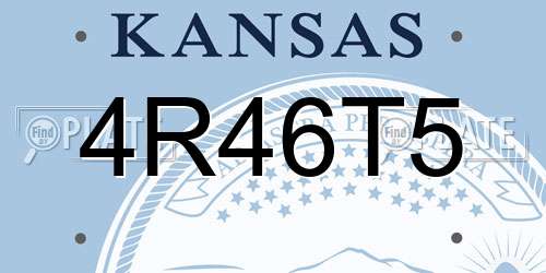 4R46T5 Kansas License Plate