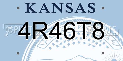 4R46T8 Kansas License Plate