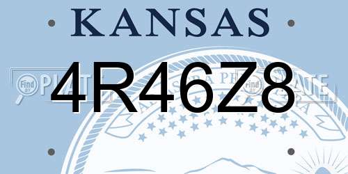4R46Z8 Kansas License Plate