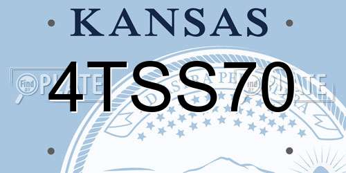 4TSS70 Kansas License Plate