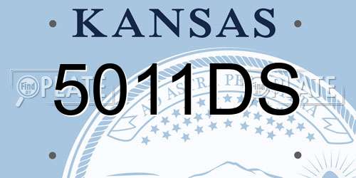 5011DS Kansas License Plate