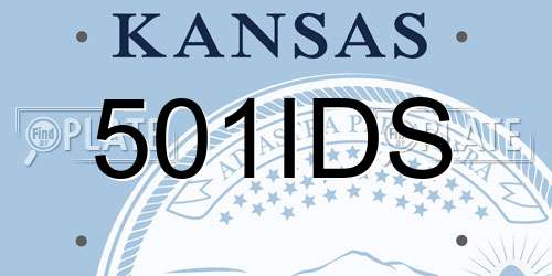 501IDS Kansas License Plate