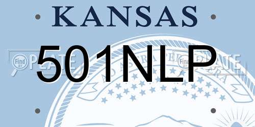 501NLP Kansas License Plate