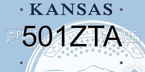 501ZTA Kansas License Plate