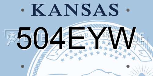 504EYW Kansas License Plate