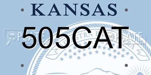 505CAT Kansas License Plate