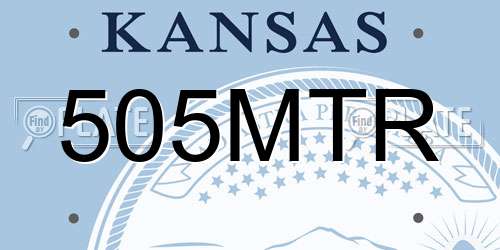 505MTR Kansas License Plate