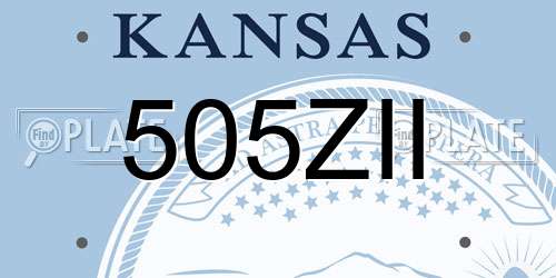 505ZII Kansas License Plate