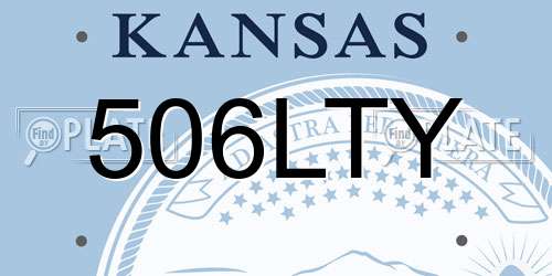 506LTY Kansas License Plate