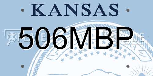 506MBP Kansas License Plate