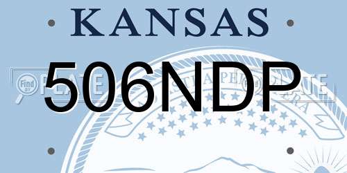 506NDP Kansas License Plate