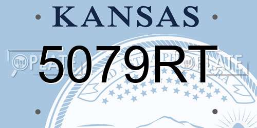5079RT Kansas License Plate