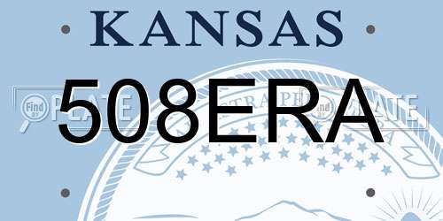 508ERA Kansas License Plate