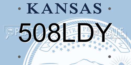 508LDY Kansas License Plate