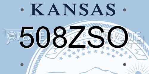 508ZSO Kansas License Plate