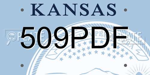 509PDF Kansas License Plate
