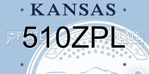 510ZPL Kansas License Plate