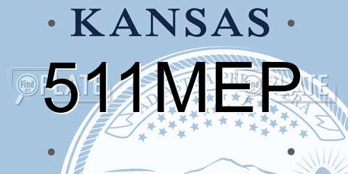 511MEP Kansas License Plate