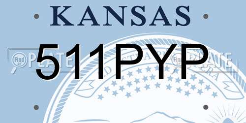 511PYP Kansas License Plate