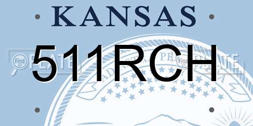 511RCH Kansas License Plate