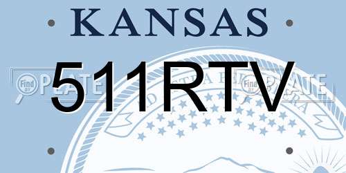 511RTV Kansas License Plate