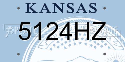 5124HZ Kansas License Plate