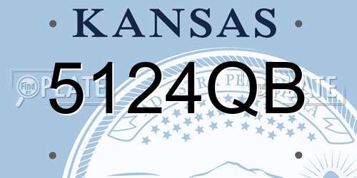 5124QB Kansas License Plate