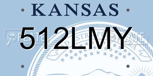 512LMY Kansas License Plate
