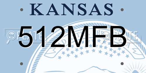 512MFB Kansas License Plate