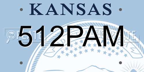 512PAM Kansas License Plate