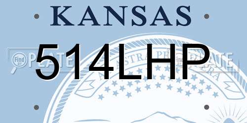 514LHP Kansas License Plate