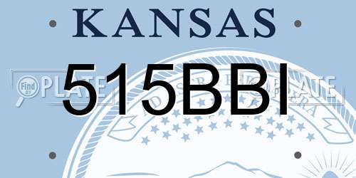 515BBI Kansas License Plate