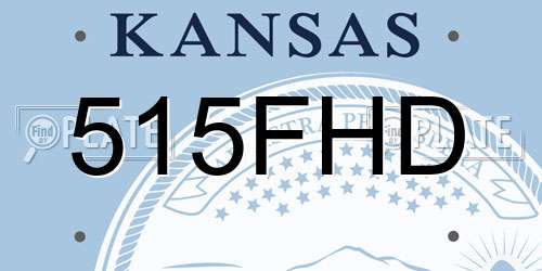 515FHD Kansas License Plate