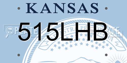 515LHB Kansas License Plate