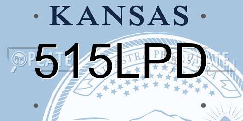 515LPD Kansas License Plate