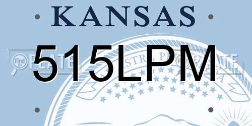 515LPM Kansas License Plate