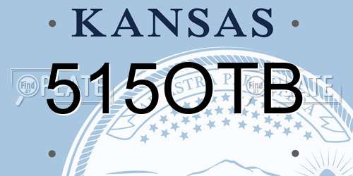 515OTB Kansas License Plate