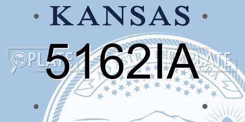 5162IA Kansas License Plate