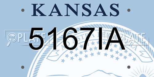 5167IA Kansas License Plate