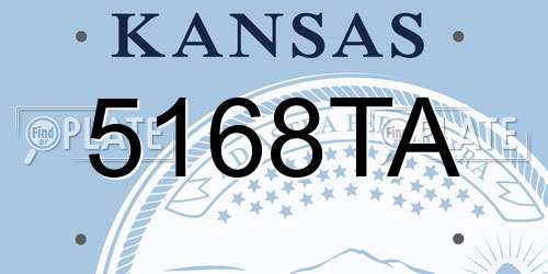 5168TA Kansas License Plate