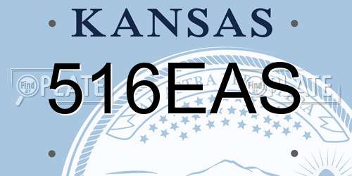 516EAS Kansas License Plate