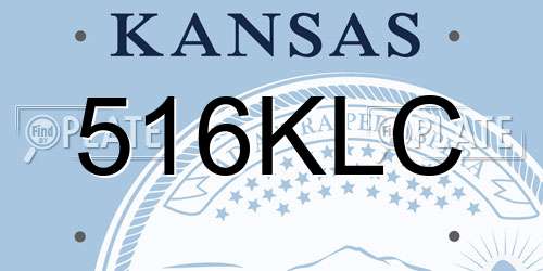 516KLC Kansas License Plate