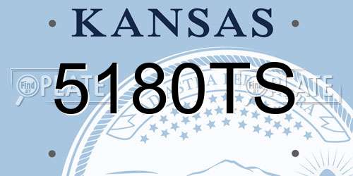 5180TS Kansas License Plate