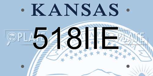 518IIE Kansas License Plate