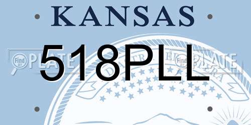 518PLL Kansas License Plate