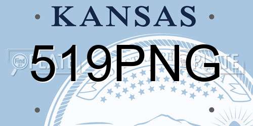 519PNG Kansas License Plate