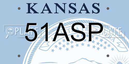 51ASP Kansas License Plate