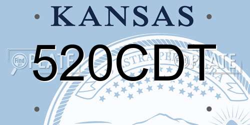 520CDT Kansas License Plate