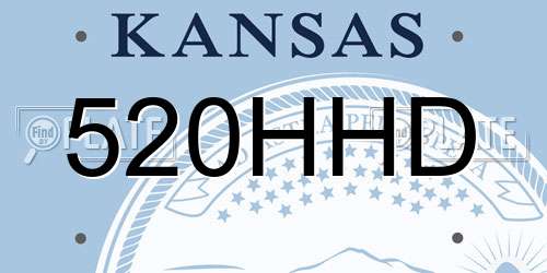 520HHD Kansas License Plate